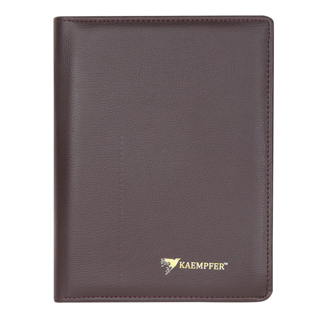 Leather folder for documents – professional business file organizer