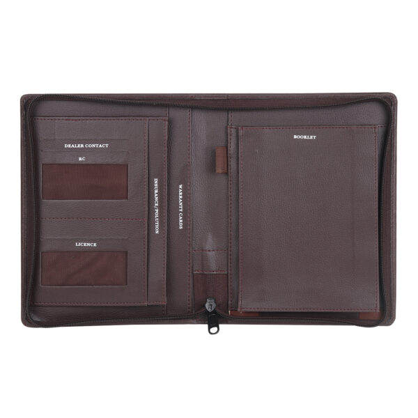 Leather folder for documents – professional business file organizer