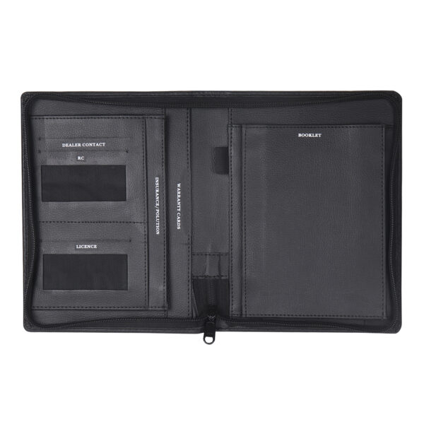 Leather folder for documents – professional business file organizer