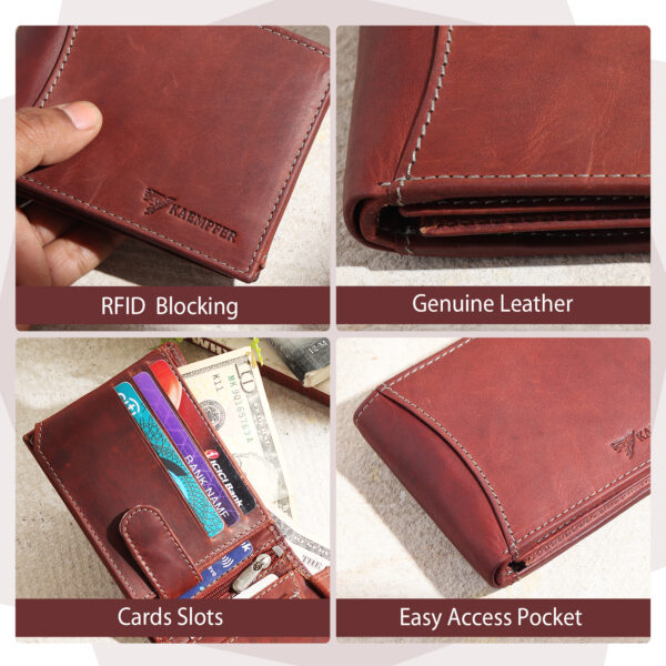 Men’s leather wallet – premium quality, compact design