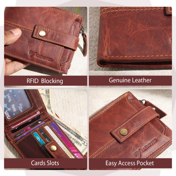 Men’s leather wallet – premium quality, compact design