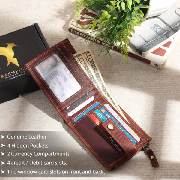 Men’s leather wallet – premium quality, compact design