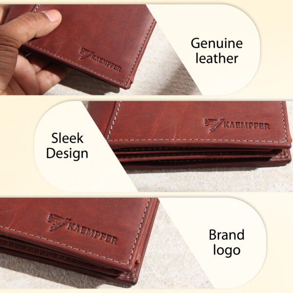 Men’s leather wallet – premium quality, compact design